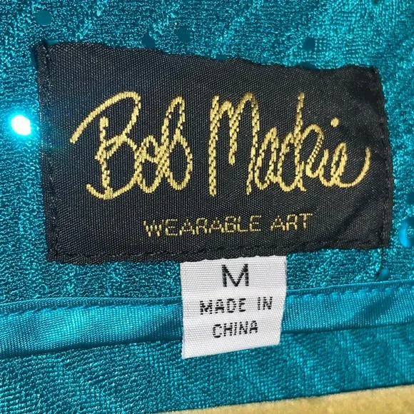 Vintage Bob Mackie Embroidered Beaded Pants Suit Set Medium - Picture 5 of 7